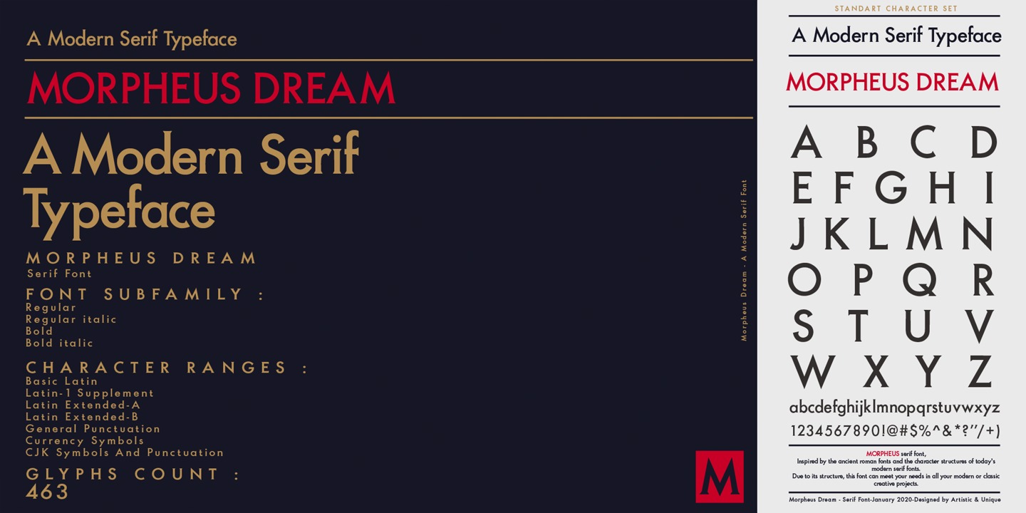 Пример шрифта Morpheus Dream #10